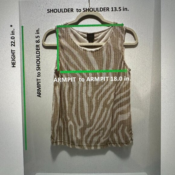 TRAVELERS COLLECTION BY CHICO Animal Print Round Neck Pullover with Lining Top - Picture 4 of 4